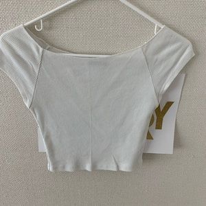 Brandy Melville cropped off the shoulder shirt